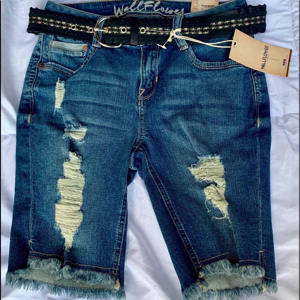 Denim shorts